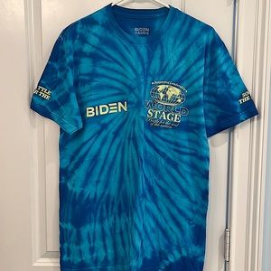 Biden Campaign original concert-style tie-dye Tshirt designed by Joe Perez